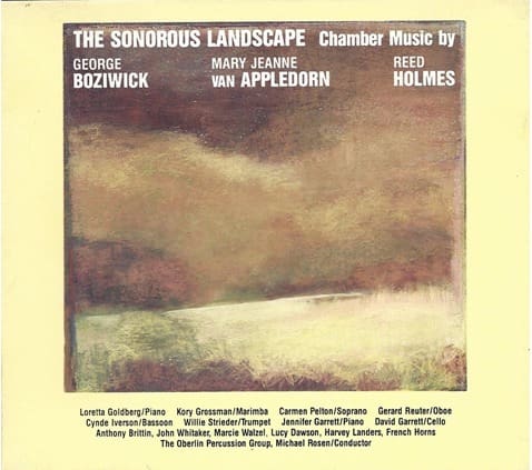 A picture of the cover of the sonorous landscape chamber music iv.